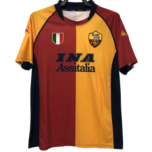 CAMISETA RETRO ROMA HOME 2001/02