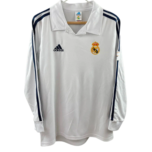 CAMISETA RETRO DE MANGA LARGA REAL MADRID HOME 2001