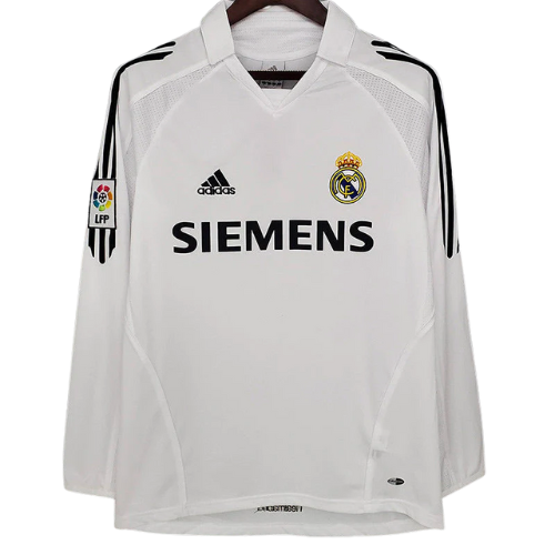 CAMISA RETRO DE MANGA LARGA REAL MADRID HOME 2005