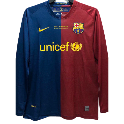 CAMISETA RETRO DE MANGA LARGA DEL BARCELONA HOME 2008/09