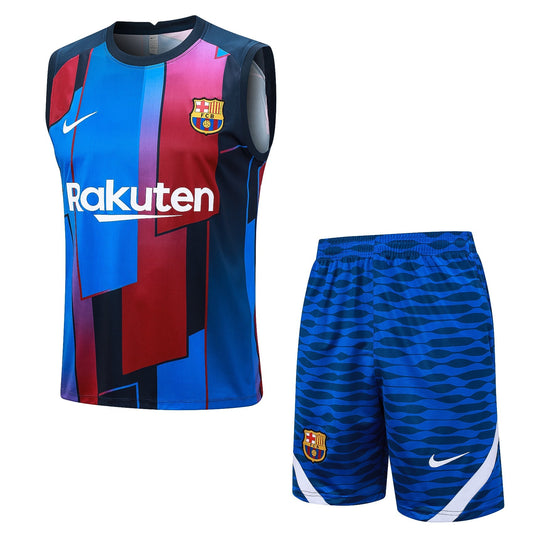 KIT CAMISETA SIN MANGAS + PANTALÓN CORTO DE ENTRENAMIENTO BARCELONA 2023/24