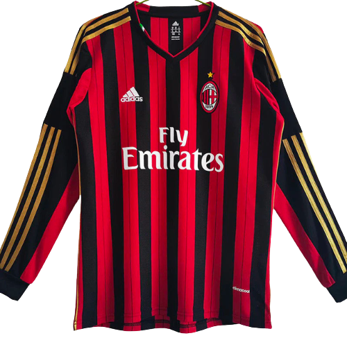 CAMISETA DE MANGA LARGA RETRO MILAN HOME 2013/14