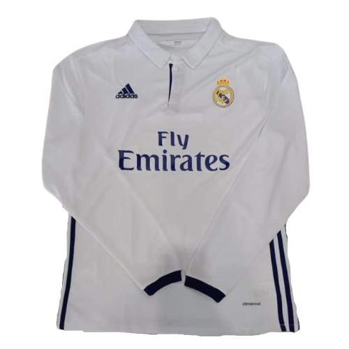 CAMISETA RETRO DE MANGA LARGA REAL MADRID HOME 2016/17