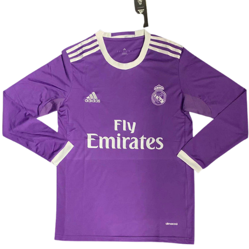 CAMISETA RETRO DE MANGA LARGA REAL MADRID TRASFERTA 2016/17