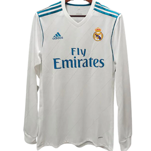 CAMISETA RETRO DE MANGA LARGA REAL MADRID HOME 2017/18