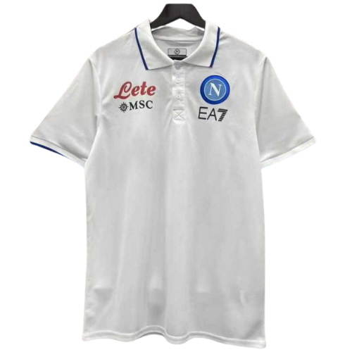 POLO BLANCO MANGA CORTA NAPOLI 2023