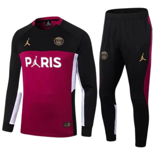 KIT CAMISETA DE MANGA LARGA ROUGE + CHÁNDAL PSG 2021/22