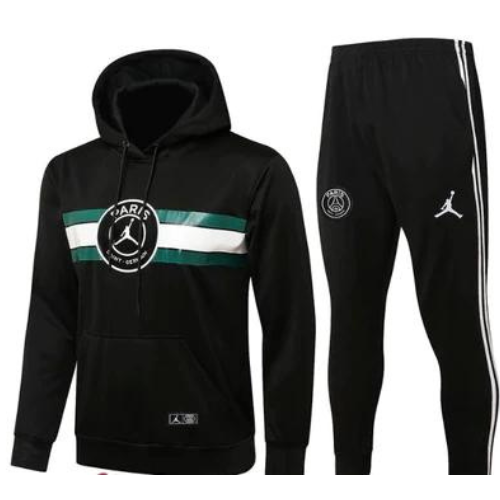 KIT CHAQUETA NEGRA CON CREMALLERA + CHÁNDAL PSG 2021/22