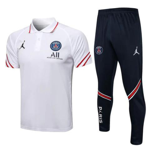 KIT POLO BLANCO + CHÁNDAL PSG X JORDAN 2021/22