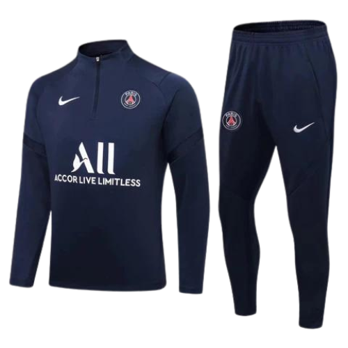 KIT CHAQUETA AZUL CON CREMALLERA + CHÁNDAL PSG 2021/22