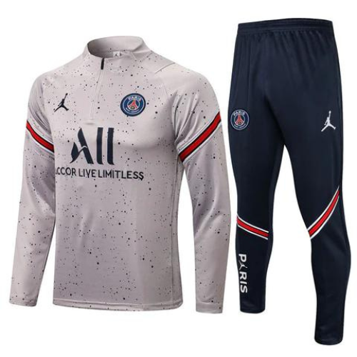 KIT CAMISA BLANCA DE MANGA LARGA + CHÁNDAL PSG X JORDAN 2021/22