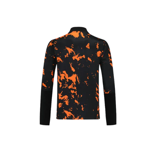 CHAQUETA CON CREMALLERA JUVENTUS 2021/22 NEGRA Y NARANJA