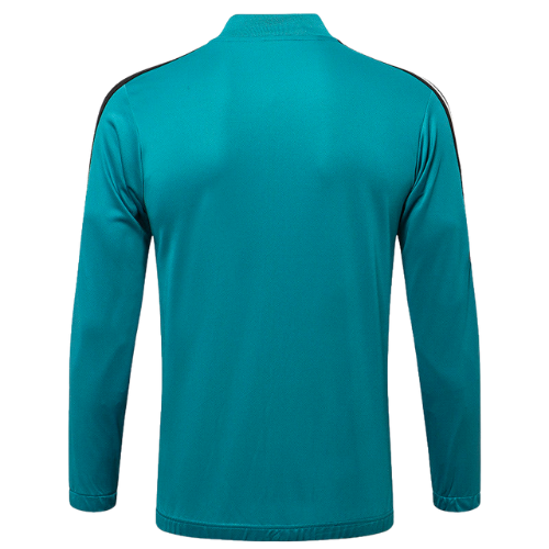 CHAQUETA AZUL CON CREMALLERA REAL MADRID 2021