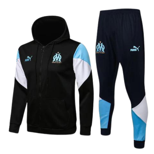 KIT CHAQUETA NEGRA + CHÁNDAL MARSEILLE 2021/22