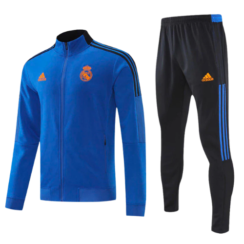 KIT CHAQUETA CON CAPUCHA + CHÁNDAL AZUL REAL MADRID 2021