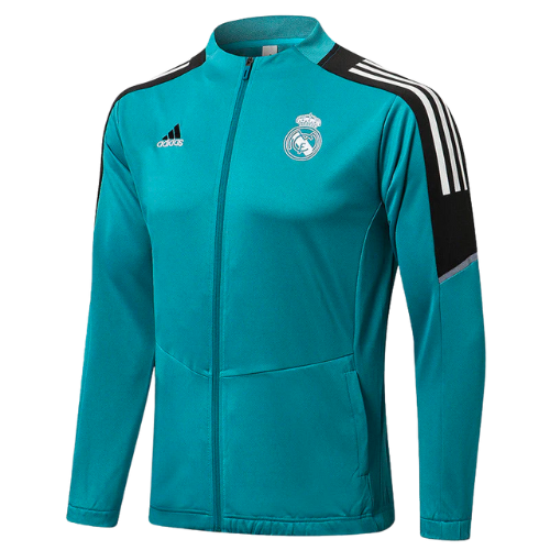 CHAQUETA AZUL CON CREMALLERA REAL MADRID 2021