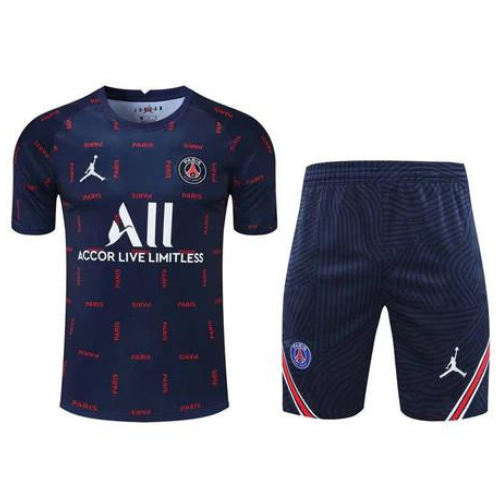 KIT MAILLOT + PANTALÓN CORTO A CUADROS PSG X JORDAN 2021/22