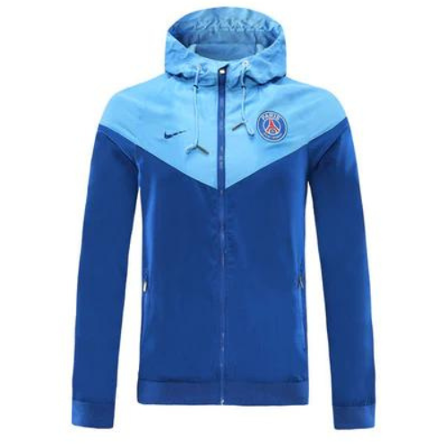 CHAQUETA CON CREMALLERA Y CAPUCHA PSG 2021/22