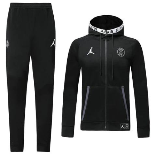 KIT CHAQUETA + CHANDAL TOTAL NEGRO PSG 2021/22