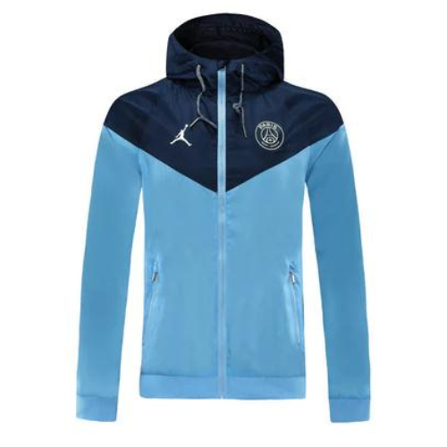 CHAQUETA CORTAVIENTO CON CAPUCHA Y CREMALLERA PSG X JORDAN 2021/22