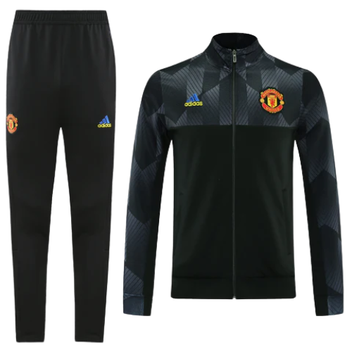 KIT CHAQUETA CREMALLERA + CHÁNDAL NEGRO MANCHESTER UNITED 2021/22