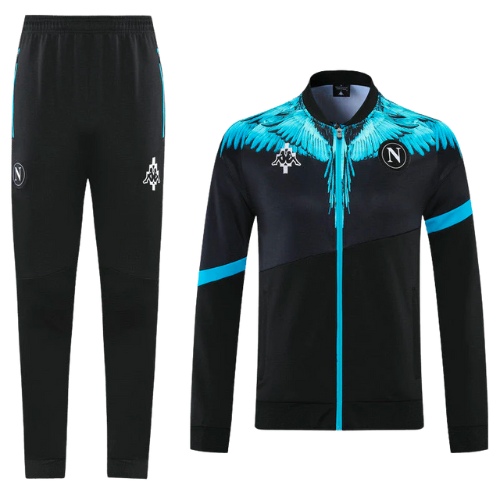 KIT CHAQUETA + CHANDAL NEGRO NAPOLI X MARCELO BURLON EDICIÓN LIMITADA 2021/22