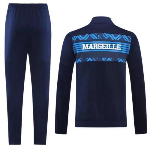 KIT CHAQUETA CREMALLERA + CHÁNDAL OLYMPIQUE MARSEILLE 2021/22