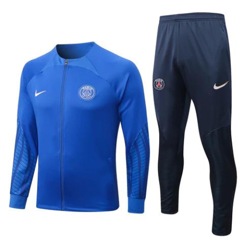 KIT CHAQUETA AZUL CLARO CON CREMALLERA + CHÁNDAL PSG X JORDAN 2021/22