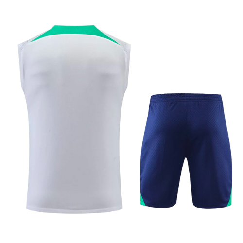 KIT CAMISETA SIN MANGAS + PANTALÓN CORTO DE ENTRENAMIENTO INTER 2022/23 BIANCO