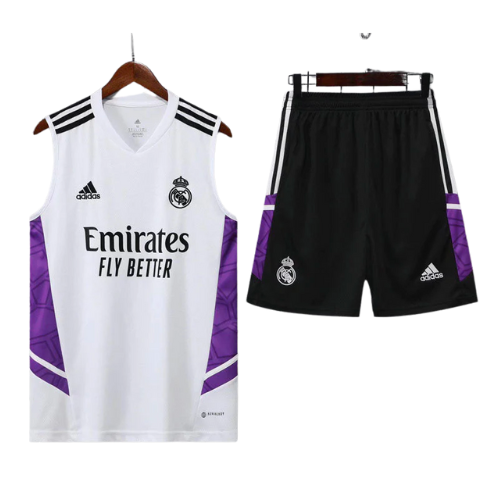 KIT CAMISETA SIN MANGAS + PANTALONES CORTOS REAL MADRID 2022/23