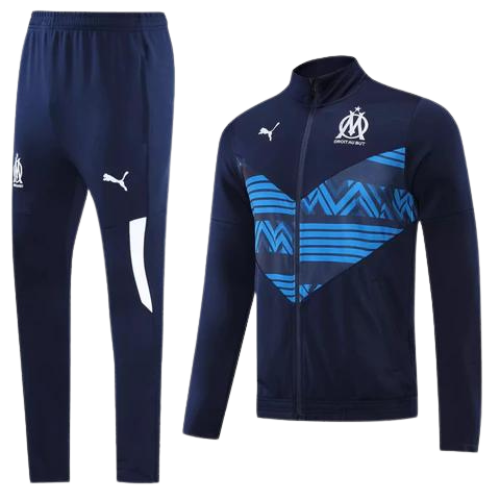 KIT CHAQUETA CREMALLERA + CHÁNDAL OLYMPIQUE MARSEILLE 2021/22