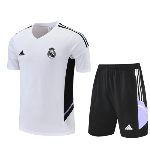 KIT MAILLOT BLANCO + PANTALÓN CORTO REAL MADRID 2022/23