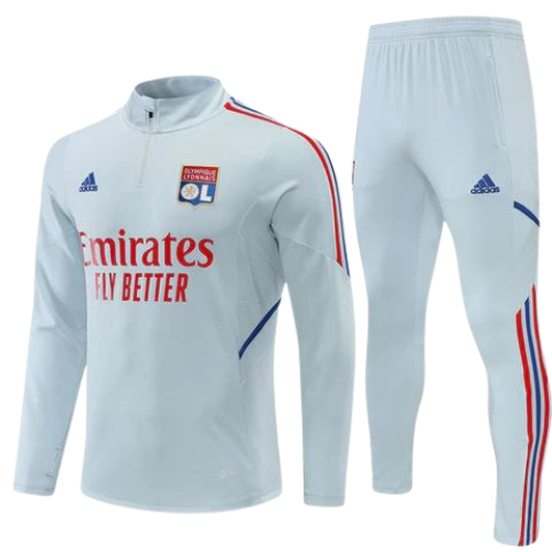 KIT CHAQUETA BLANCA + CHÁNDAL OLYMPIQUE LIONE 2022/23
