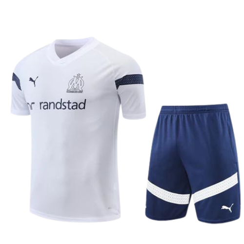 KIT MAILLOT BLANCO + PANTALÓN CORTO MARSELLA 2022/23