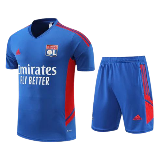 KIT MAILLOT AZUL + PANTALÓN CORTO OLYMPIQUE LIONE 2022/23