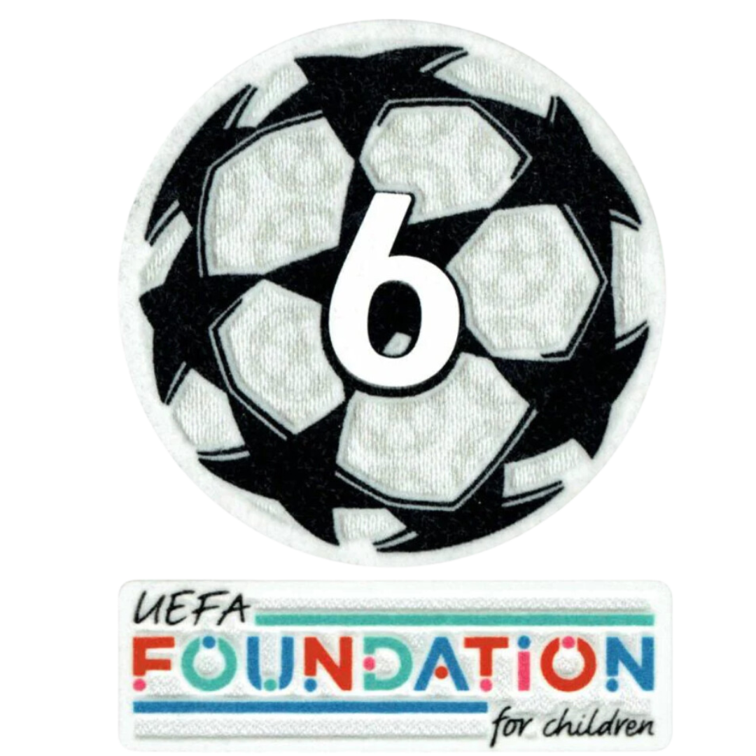 21-23 UCL Starball 6 veces ganador + Parche de juego de la Fundación UEFA