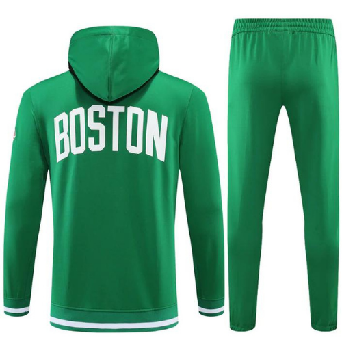 KIT CHAQUETA CON CREMALLERA Y CAPUCHA NBA VERDE CELTICS 2021/22