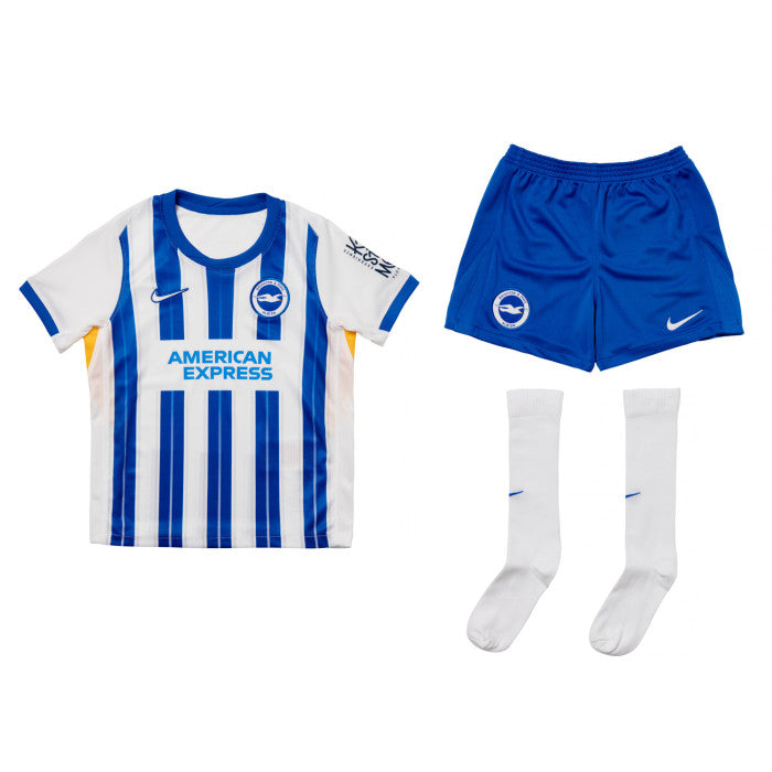 Brighton & Hove Albion FC Kit de casa para niños pequeños 24/25