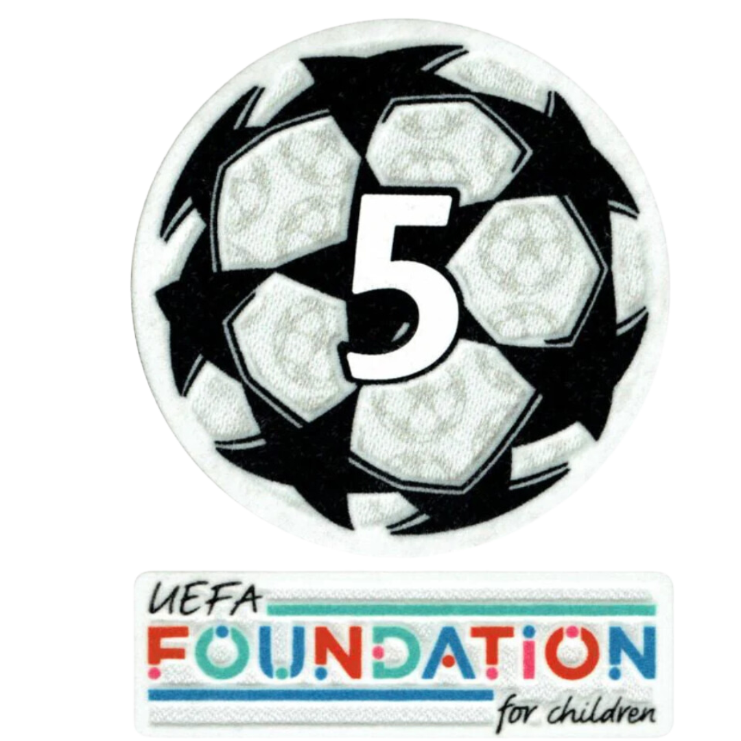 21-23 UCL Starball 5 veces ganador + Parche de juego de la Fundación UEFA