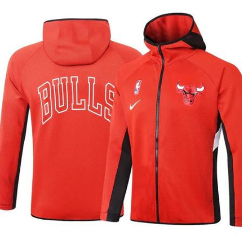 CHAQUETA CON CREMALLERA Y CAPUCHA NBA CHICAGO BULLS 2021/22