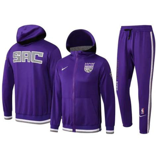 CHAQUETA CREMALLERA + CHÁNDAL SACRAMENTO KINGS MORADO 2021/22