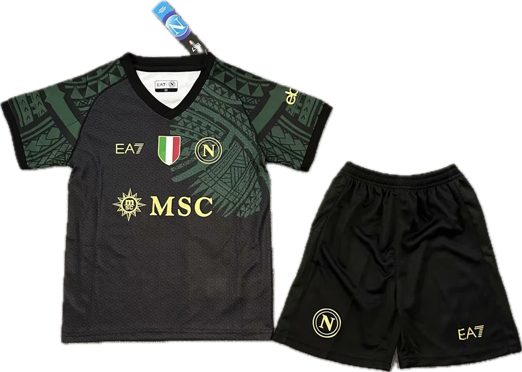 KIT PARA NIÑOS NAPOLI terceira camisa 2023/24