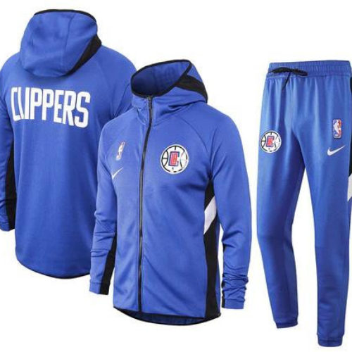 KIT CHAQUETA CON CREMALLERA Y CAPUCHA NBA LACLIPPERS 2021/22