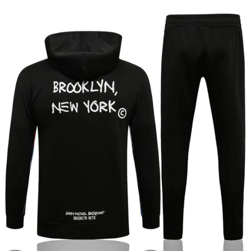 KIT NBA SUDADERA + CHÁNDAL NEGRO BROOKLYN NETS 2021/22