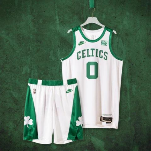 KIT NBA MAILLOT + PANTALÓN CORTO BOSTON CELTICS BLANCO CITY EDITION 2021/22