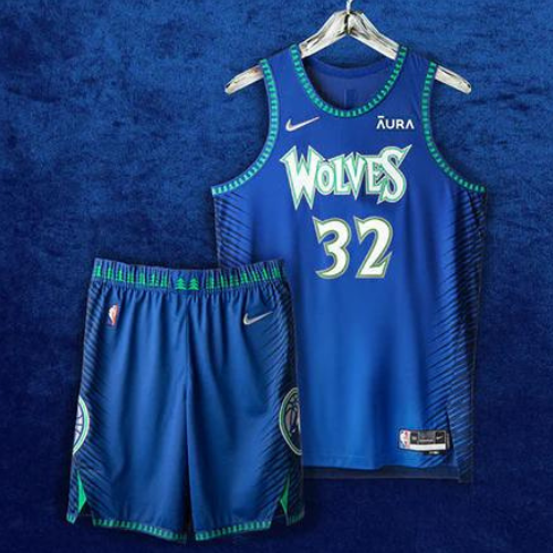 KIT NBA MAILLOT + PANTALÓN CORTO MINNESOTA TIMBERWOLVES CITY EDITION 2021/22