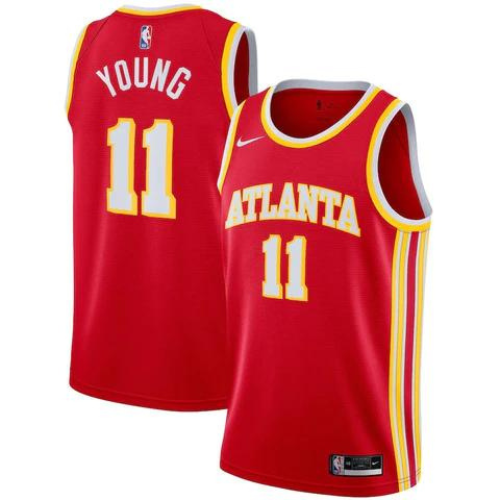 CAMISETA NBA ATLANTA HAWKS NIKE “CITY EDITION” ROJO 2021/22 REPLICA