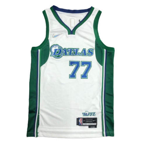 CAMISETA NBA VERDE-BLANCA MAVERICKS DALLAS CITY EDITION 2021/22