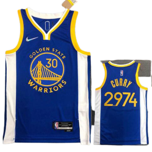 CAMISETA NBA GOLDEN STATE WARRIORS AZUL “STEPHEN CURRY SPECIAL EDITION #2974” CITY EDITION 2021/22