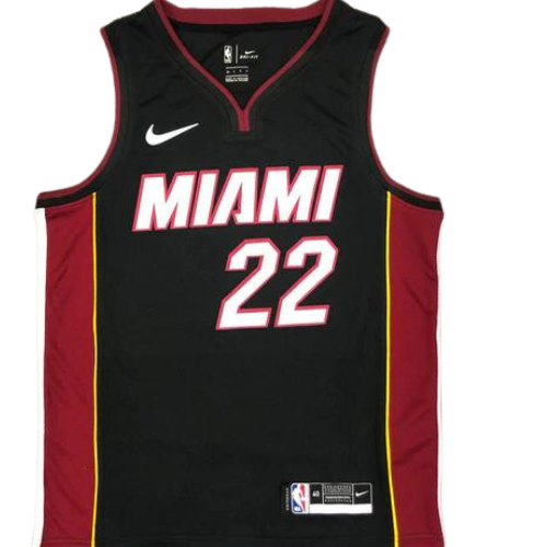 CAMISETA NBA NEGRO-ROJO MIAMI HEAT 2021/22